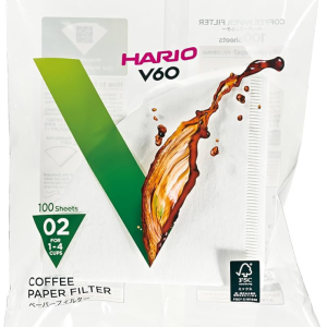 Hario V60 kavavirės filtrai, 100 vnt.